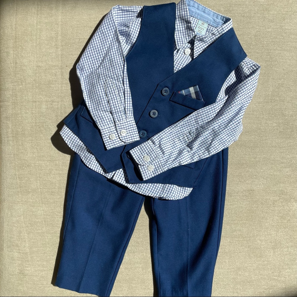 Class club toddler 3 piece dress outfit size 2T